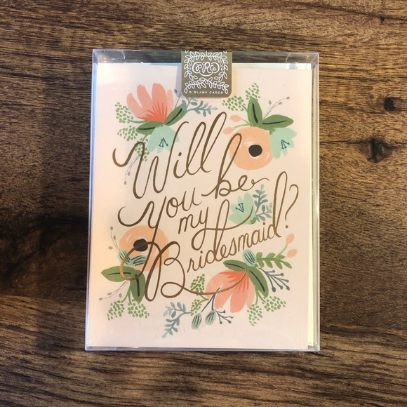 Rifle Paper Co. Blushing Bridesmaid Card -One Card - Picture 3 of 3